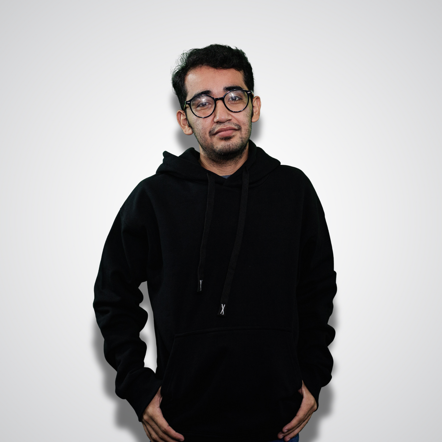 Hoodie Oversize Negro Gramaje 420